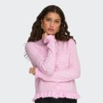 JDYLETTY L/S FRIL CARDIGAN