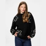 PCROSA LS HIGH KNIT TOP