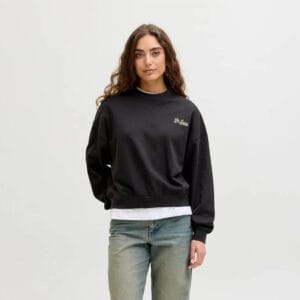 JXGIA LOOSE LS PRINT CREW TOP