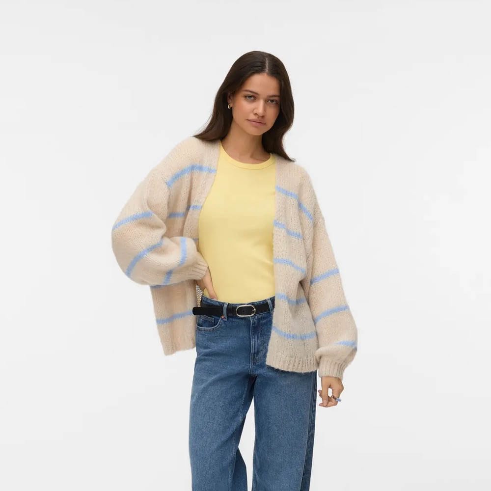VMMAYBE ART LS OPEN CARDIGAN NOOS