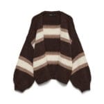VMMAYBE STRIPE LS OPEN CARDIGAN