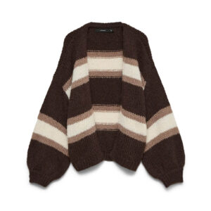 VMMAYBE STRIPE LS OPEN CARDIGAN