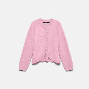 VMWISH LS O-NECK FITTED CARDIGAN