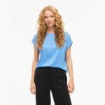 VIELLETTE S/S SATIN TOP