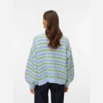 VMMAYBE STRIPE LS OPEN CARDIGAN
