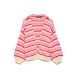 VMMAYBE STRIPE LS OPEN CARDIGAN