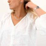 ONLZION 3/4 V-NECK TOP