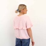 PCBEI SS ONECK FRILL KNECK TOP