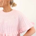 PCBEI SS ONECK FRILL KNECK TOP