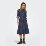 ONLSEVIGNY FRILL 3/4 SL LONG DRESS