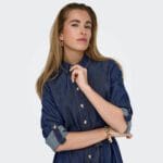 ONLSEVIGNY FRILL 3/4 SL LONG DRESS