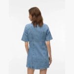 VMDAISY 2/4 SHORT DENIM DRESS