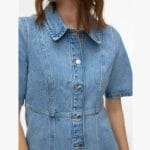 VMDAISY 2/4 SHORT DENIM DRESS