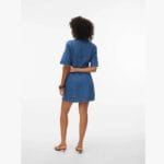 VMDAISY 2/4 SHORT DENIM DRESS