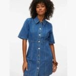 VMDAISY 2/4 SHORT DENIM DRESS