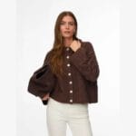 VMSVEA THEA LS ONECK CABLE CARDIGAN