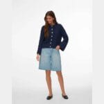 VMSVEA THEA LS ONECK CABLE CARDIGAN