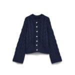 VMSVEA THEA LS ONECK CABLE CARDIGAN