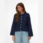 VMSVEA THEA LS ONECK CABLE CARDIGAN