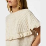 PCBEI SS ONECK FRILL KNECK TOP