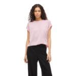VIELLETTE S/S SATIN TOP