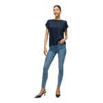VIELLETTE S/S SATIN TOP