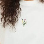 VIMONIE FLORA EMB SS ONECK TOP