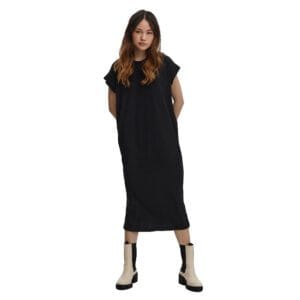 AWPHOENIXY CAP SLEEVE CALF DRESS