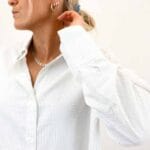 ONLOREGON BARI LS STRIPE SHIRT WHITE