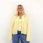 VMSVEA THEA LS ONECK CABLE CARDIGAN