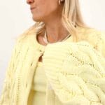 VMSVEA THEA LS ONECK CABLE CARDIGAN