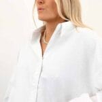 ONLOREGON BARI LS STRIPE SHIRT WHITE