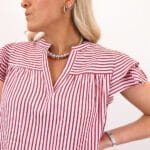 ONLBARI SL FRILL V-NECK TOP
