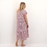 ONLBARI SL FRIL VNECK MIDI DRESS