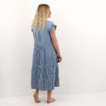 ONLBARI SL FRIL VNECK MIDI DRESS