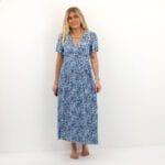 VMMENNY SS 7/8 V-NECK DRESS
