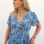 VMMENNY SS 7/8 V-NECK DRESS