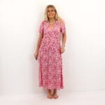 VMMENNY SS 7/8 V-NECK DRESS