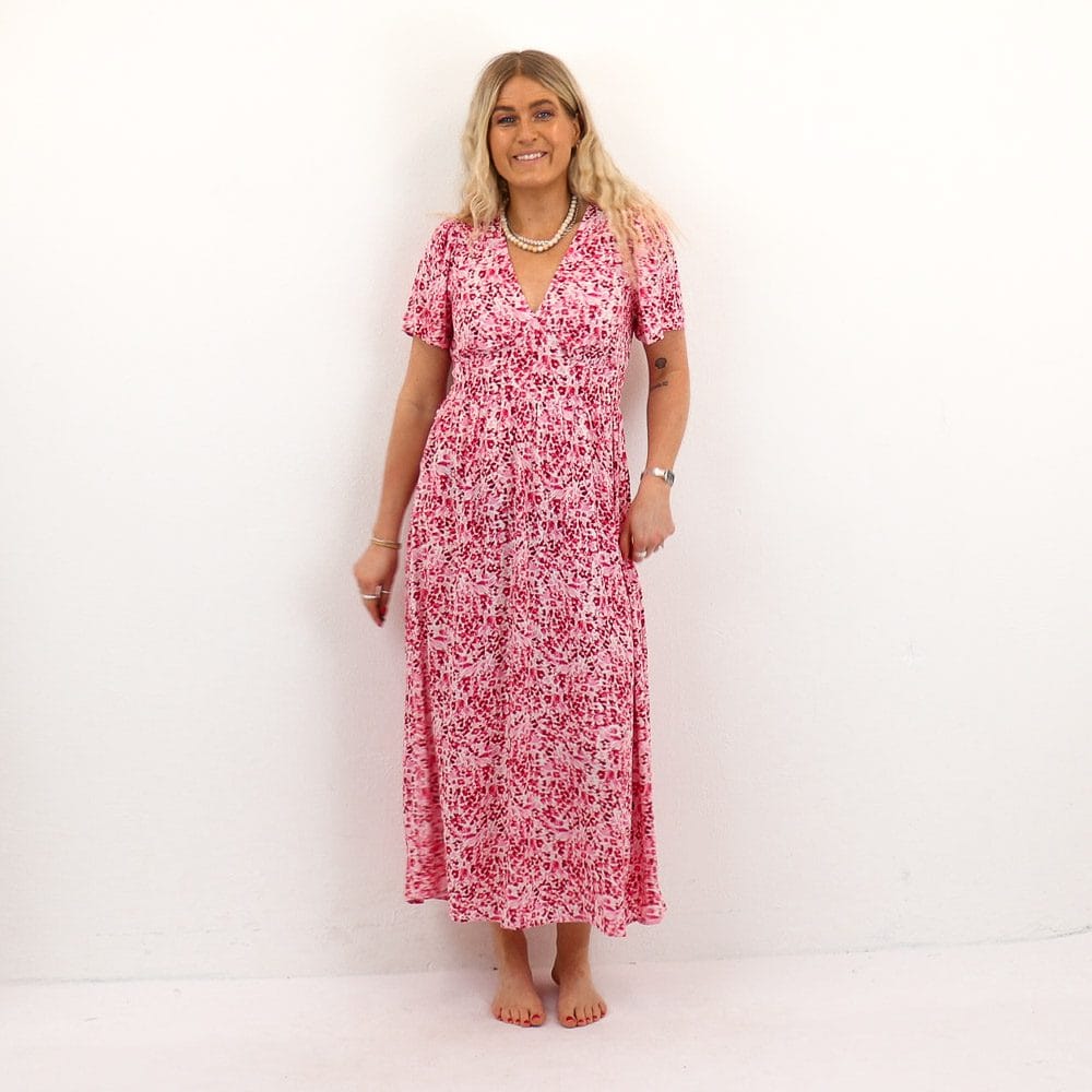 VMMENNY SS 7/8 V-NECK DRESS