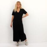 VMSMILLA SS FRONT SLIT CALF DRESS