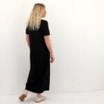 VMSMILLA SS FRONT SLIT CALF DRESS