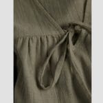 JXKIA STRUCTURE LS VNECK BLOUSE