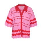 NMSADIE SS POLO KNIT CARDIGAN