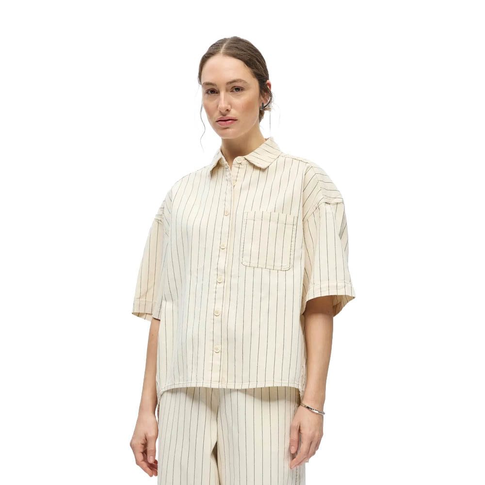 OBJCALLY 2/4 LO DENIM SHIRT