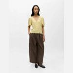 OBJSANNE 2/4 V-NECK TOP