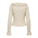 ONLPEARLINA LS RUFFLE LACE TOP