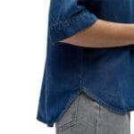 OBJFRAME 2/4 RE DENIM TOP