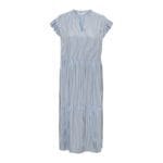 ONLBARI SL FRIL VNECK MIDI DRESS