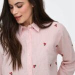 ONLNEW LINA GRACE LS CHERRY SHIRT