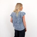ONLBARI SL FRILL V-NECK TOP